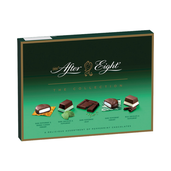 After Eight The Collection, 5 Sorten, Pralinenbox, 199 Gramm